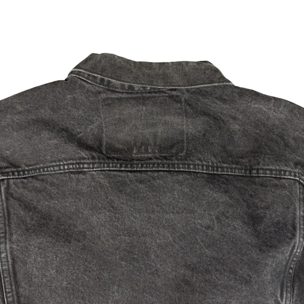 Vtg Levi's 70598 Trucker Jacket Men's XL Black Denim 90s Faded Wash‎